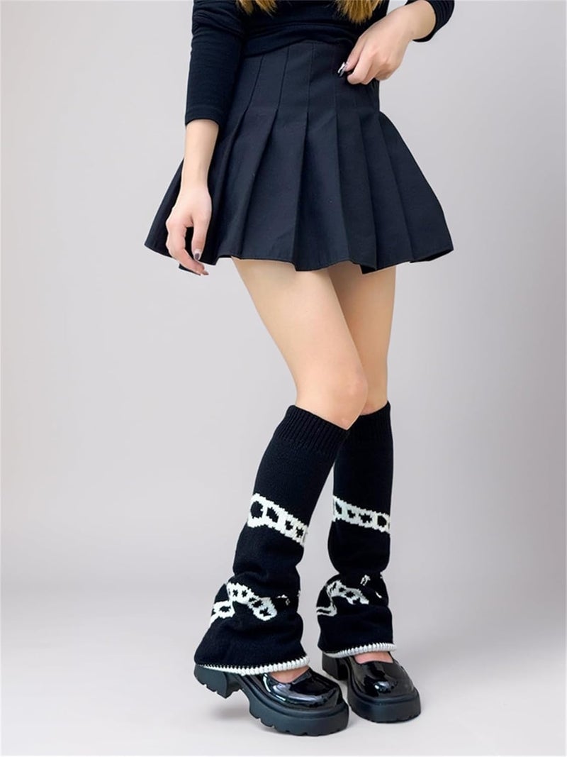 Insdark Goth Leg Warmers for Women Rave Cute Y2k Harajuku Punk Scenecore Alt Emo - Image 3